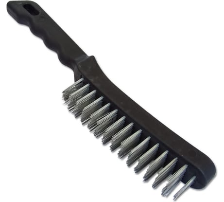 Щетка 4-рядная металлическая с пластмассовой ручкой SANTOOL 060103-004