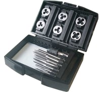 Набор плашек и метчиков из 13 предметов (М3-М10, пластиковый кейс) Техносталь 032516