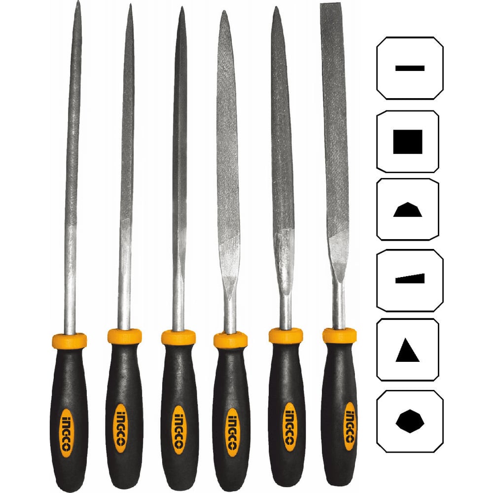 НаборнадфилейINGCO6шт.HKTF63