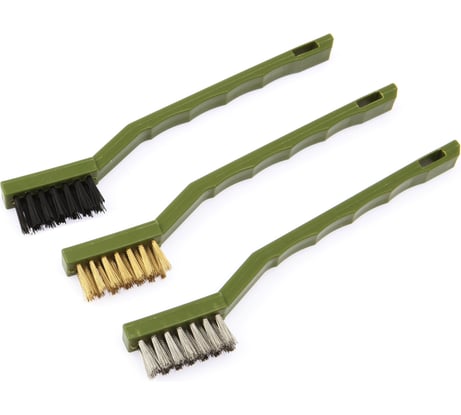 Набор щёток-мини Дело Техники латунная, нержавеющая сталь, нейлоновая, 3 шт. 270039