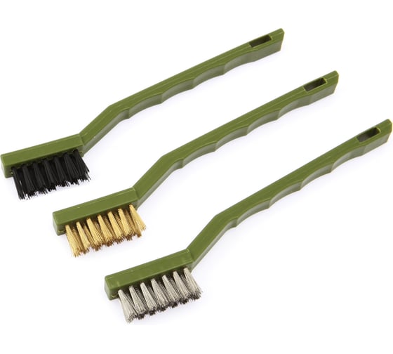 Набор щёток-мини Дело Техники латунная, нержавеющая сталь, нейлоновая, 3 шт. 270039 1