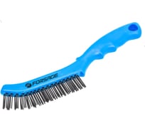 Щетка по металлу Forsage ручная в пластиковом корпусе проволока из высокоуглеродистой стали, 2x19рядов F-340121114(17411)