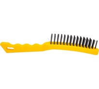 Пятирядная стальная щетка с пластиковой ручкой Biber 70915 тов-141228