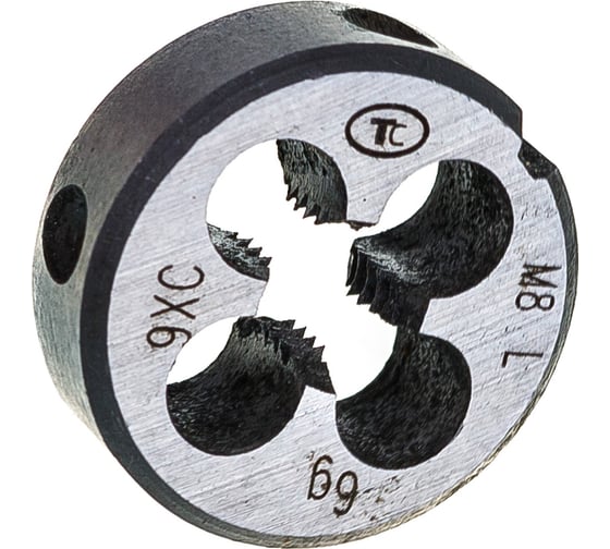 Плашка М 8.0х1.25 (LH левая) 9ХС ТехноСталь t245036 1