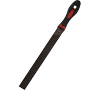 Плоский прямой напильник с ручкой PVC (250 мм, насечка №1 грубая, по 4м сторонам) BAUM 3711250