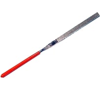 Плоский алмазный надфиль CNIC L 140x3 тупоносый, с обрезиненной ручкой 53207