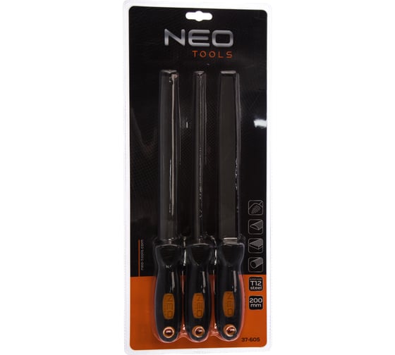 Напильники по металлу NEO Tools 3 шт. 37-605