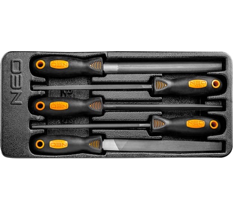 Набор напильников по металлу, 5шт. NEO Tools 84-244