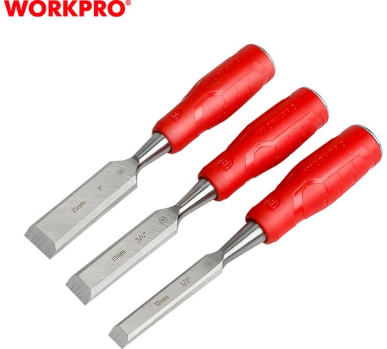 Набор стамесок по дереву WORKPRO 3 шт. WP201300