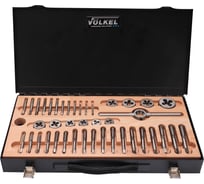 Набор метчиков и плашек VOELKEL M3-M12 HSS-G 49 предметов V48003