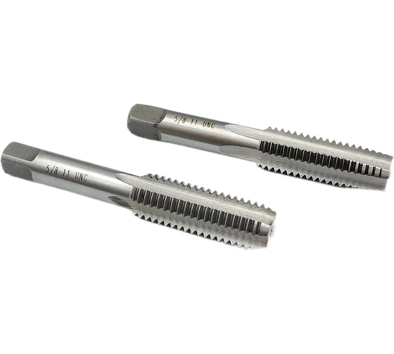 Метчик TORNERI дюймовый UNC 5/8" 11 нитей, комплект из 2-х штук, 9ХС 042030