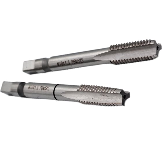 Метчик TORNERI машинно-ручной М10x1.5 комплект из 2-х штук Р6М5К5 042136