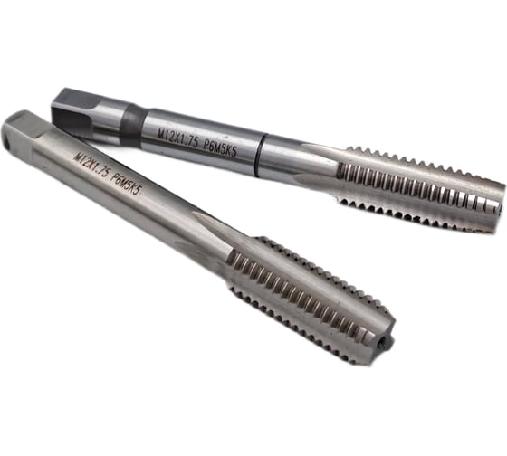 Метчик TORNERI машинно-ручной М12x1.75 комплект из 2-х штук Р6М5К5 042137 1