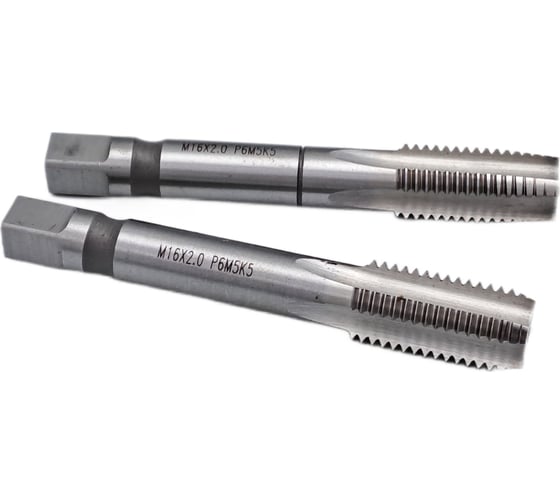 Метчик TORNERI машинно-ручной М16x2 комплект из 2-х штук Р6М5К5 042138