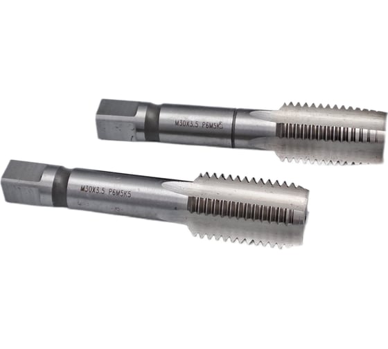 Метчик TORNERI машинно-ручной М30x3.5 комплект из 2-х штук Р6М5К5 042141
