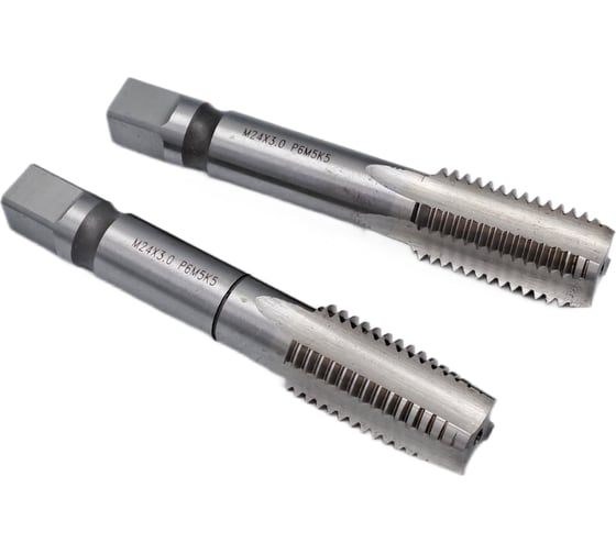 Метчик TORNERI машинно-ручной М24x3 комплект из 2-х штук Р6М5К5 042140