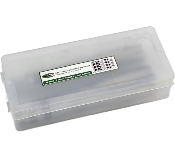 Метчик TORNERI машинно-ручной М24x3 комплект из 2-х штук Р6М5К5 042140