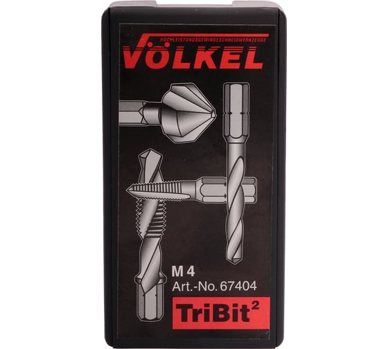 Резьбонарезной набор VOELKEL М 4 шаг 0.7мм HSS-G 4пр. V67404