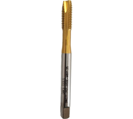 Метчик DAKSTOOLS м8x1,25 tin, прямая канавка 11-8125 1