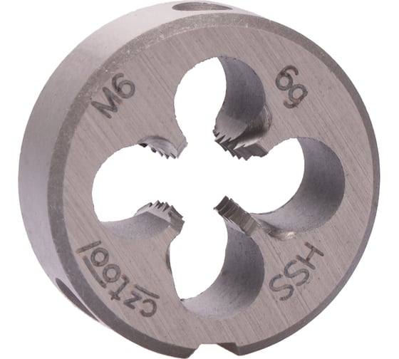 Плашка Bucovice Tools М 6 шаг 1.0мм HSS 20x7мм 270060 1