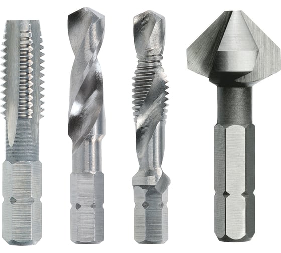 Резьбонарезной набор VOELKEL М 5 шаг 0.8мм HSS-G 4пр. V67405