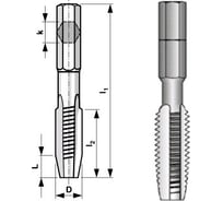 Метчик М 8 с хвостовиком HEX 1/4 дюйма Bucovice Tools 940080 15780236