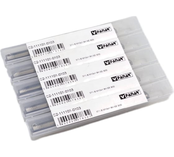 Машинный метчик FANAR М10x1,0 HSSE 6H DIN-371-B 800 для сквозных отверстий /C2-111101-0103/ Т017736