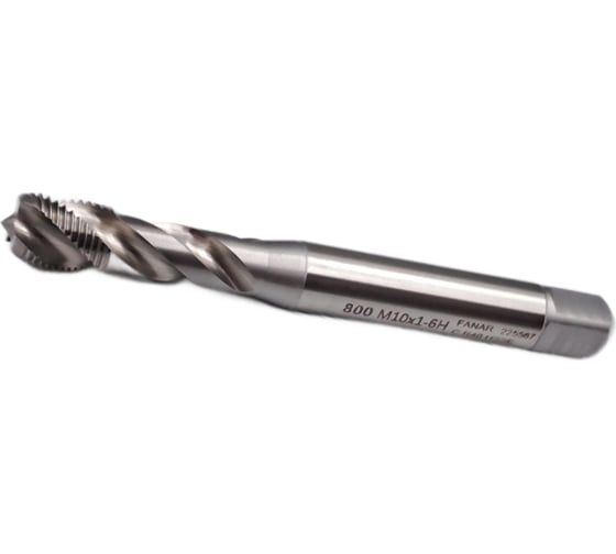 Машинный метчик FANAR М10x1,0 HSSE 6H R40 DIN 371-C 800 с винтовой канавкой /C2-511101-0103/ Т014949
