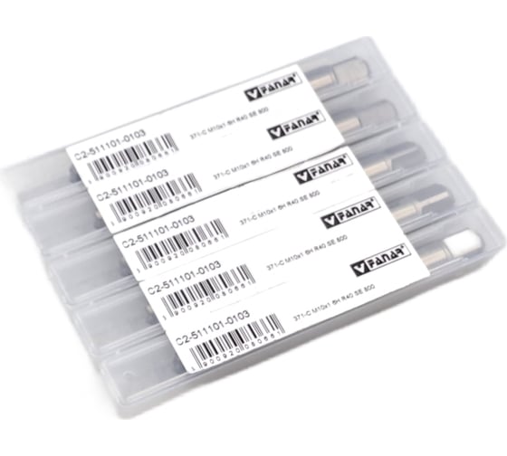 Машинный метчик FANAR М10x1,0 HSSE 6H R40 DIN 371-C 800 с винтовой канавкой /C2-511101-0103/ Т014949