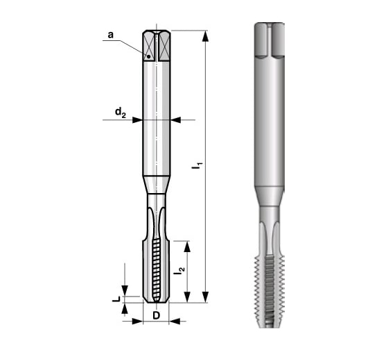 Машинный метчик DIN 371, HSS M10х1,5 мм Bucovice Tools 101100