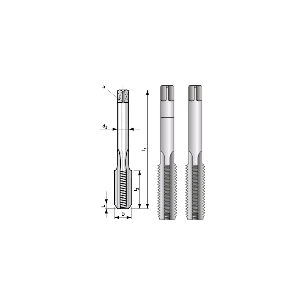 Трубный метчик Bucovice Tools G1/16 - 28 CSN223012 HSS комплект из 2-х ...