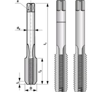 Набор метчиков из 2-х шт. MF10 шаг 1.0 мм, мелкая резьба Bucovice Tools 110102 15780232