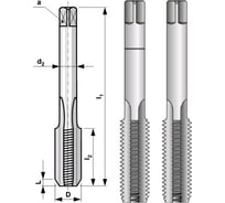 Набор метчиков из 2-х шт. MF12 шаг 1.25мм, мелкая резьба Bucovice Tools 110122