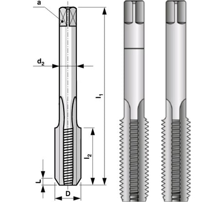 Набор метчиков из 2-х шт. MF14 шаг 1.5мм, мелкая резьба Bucovice Tools 110141