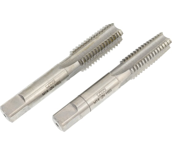 Набор метчиков HSS из 2-х шт. M14 шаг 2.0 мм Bucovice Tools 144140