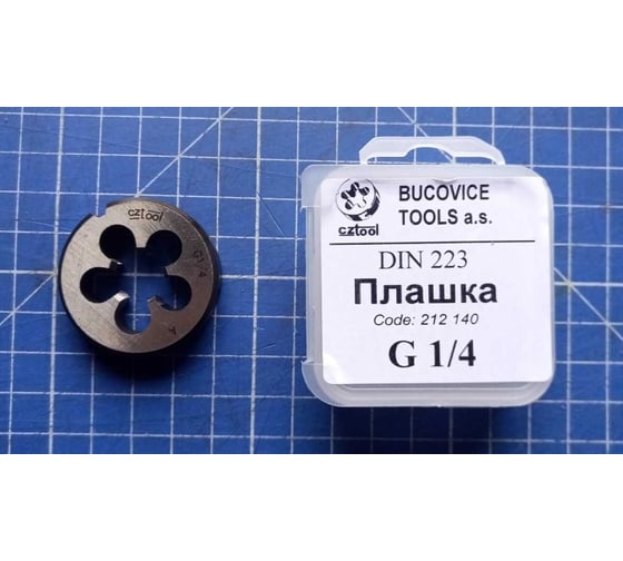 Плашка Bucovice Tools трубная G 1/4" -19 115CrV3 38x10мм 212140