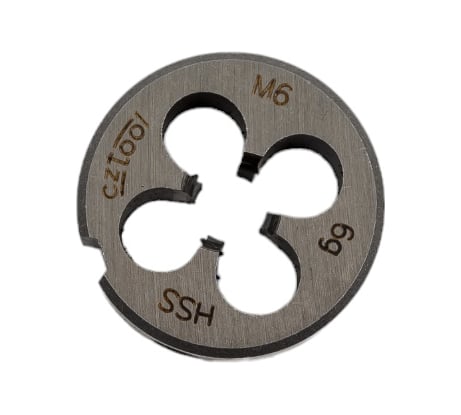 Плашка Bucovice Tools M 6 Шаг 1.0 HSS 20x7мм 240060