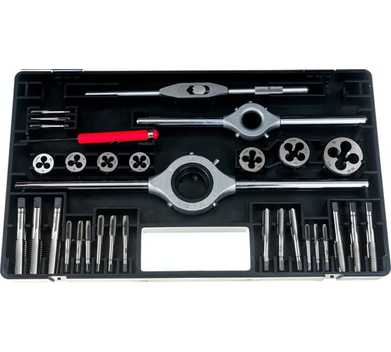 Набор метчиков и плашек Bucovice Tools M3-M12 115CrV3 34 предмета 310120
