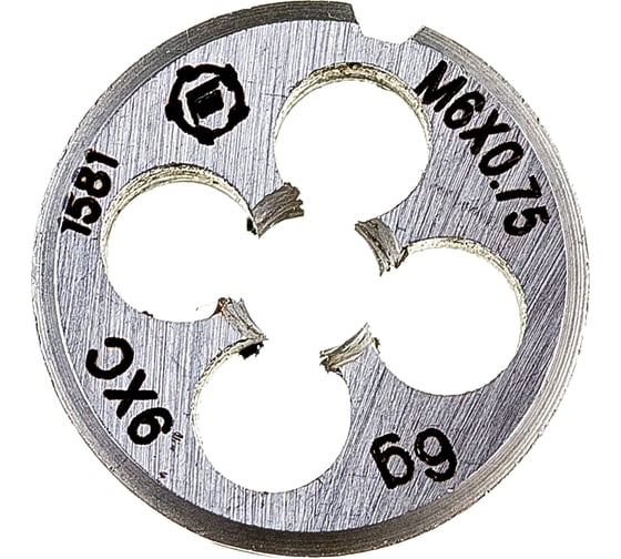 Плашка М 6 х0.75 9ХС ТМ Туламаш 57874