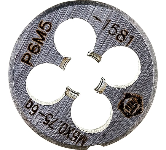 Плашка М 6 х0.75 Р6М5 6g ТМ Туламаш 141218