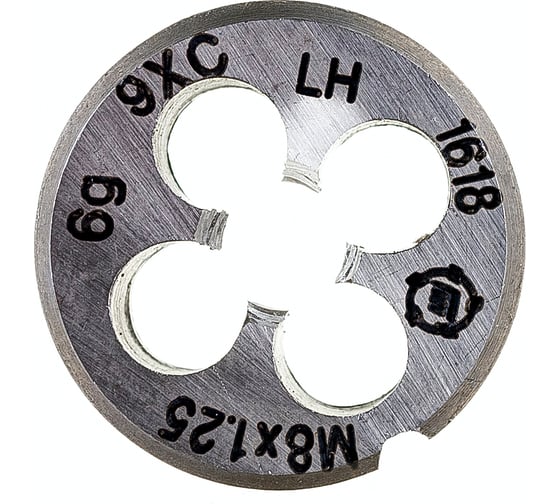 Плашка М 8 х1.25 9ХС левая ТМ Туламаш 102690