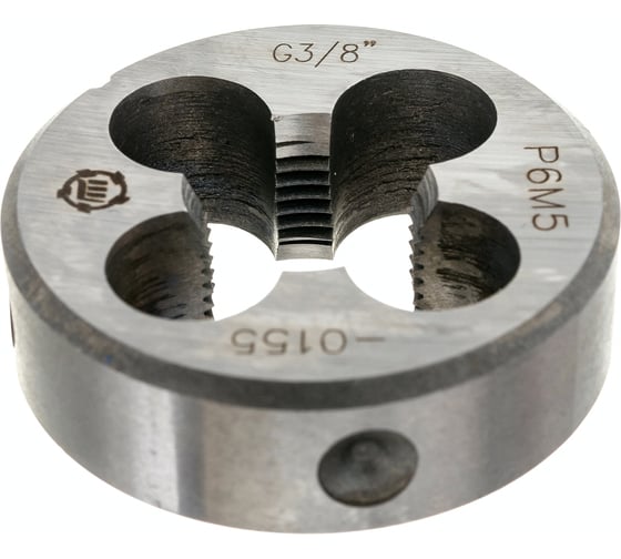 Плашка, трубная цилиндрическая G 3/8 дюйма Р6М5 ТМ Туламаш 143402 15826459