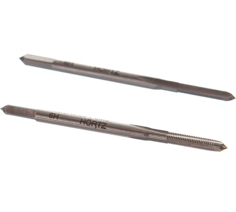 Метчик М 2,5x0,35 м/р комплект 2 шт. Р6М5 HORTZ 203853