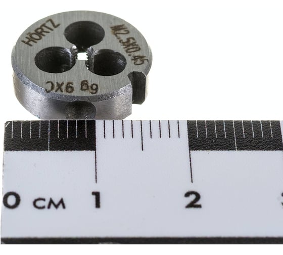 Плашка М 2.5 х0.45 9ХС HORTZ 203978