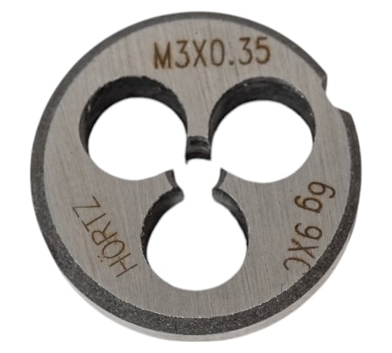 Плашка М 3 х0.35 9ХС HORTZ 203979 1