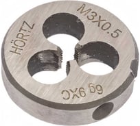 Плашка М 3 х0.5 9ХС HORTZ 203980