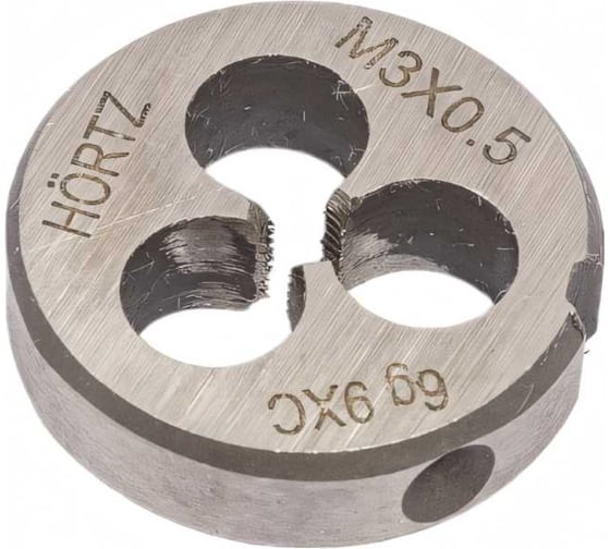 Плашка М 3 х0.5 9ХС HORTZ 203980 1