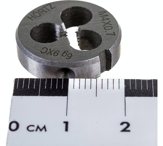 Плашка М 4 х0.7 9ХС HORTZ 203985