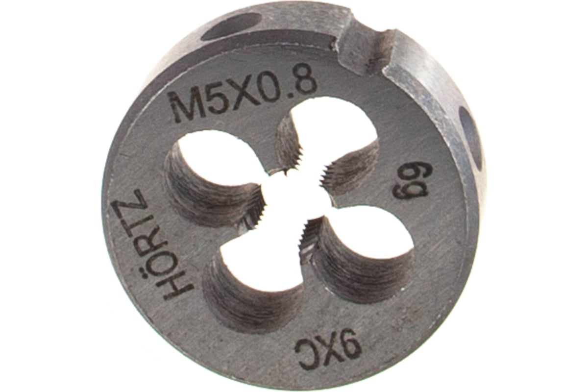 Плашка М 5 х0.8 9ХС HORTZ 203990 - выгодная цена, отзывы ...