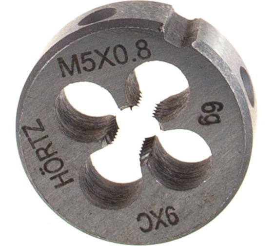 Плашка М 5 х0.8 9ХС HORTZ 203990